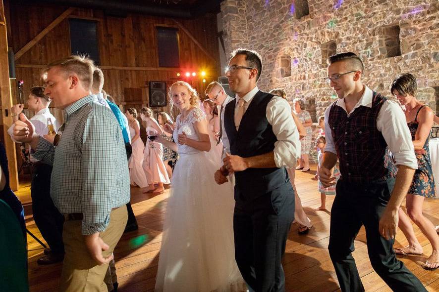 Wedding couple dancing