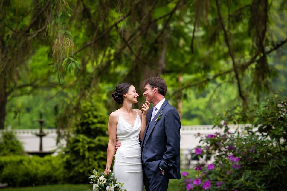 Bride and groom portrait