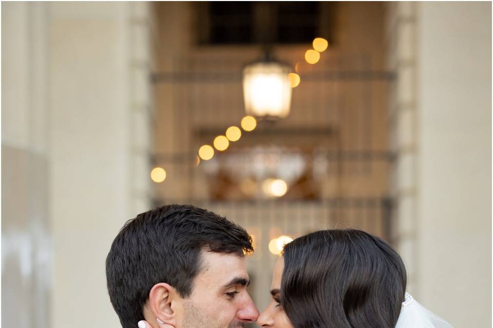 Bride and groom portrait