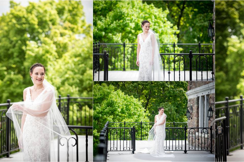 Bride and groom portrait