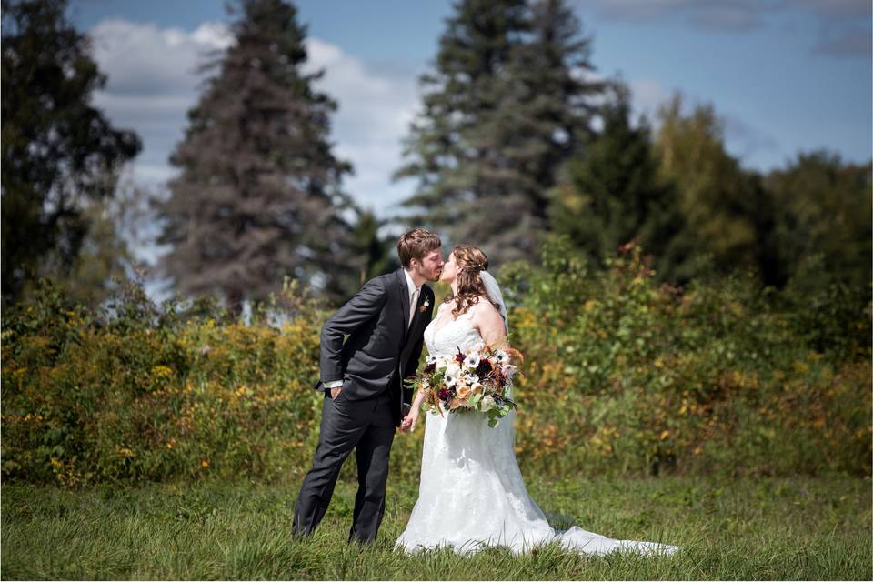 Bride and groom portrait