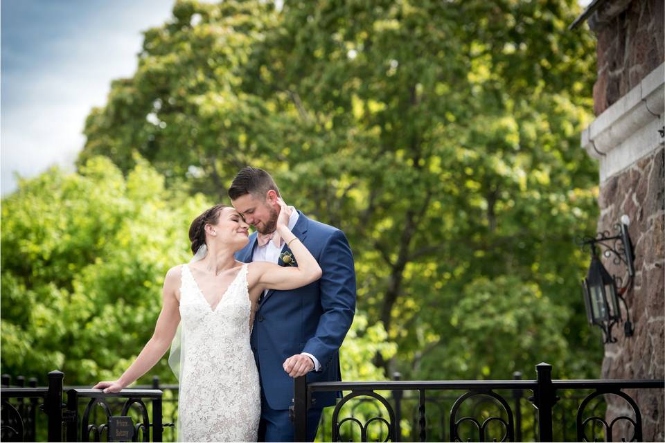 Bride and groom portrait