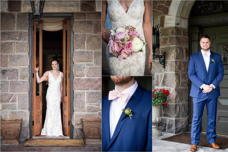 Bride and groom portrait