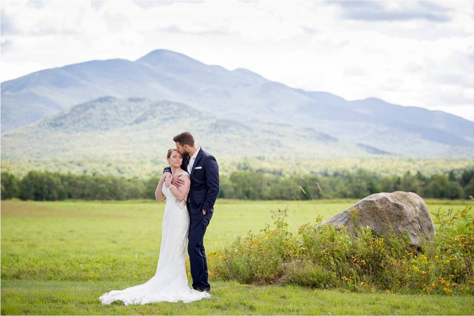 Bride and groom portrait