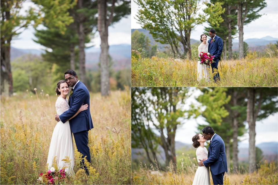 Bride and groom portrait