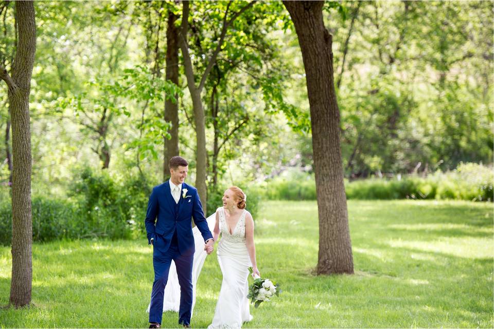 Bride and groom portrait