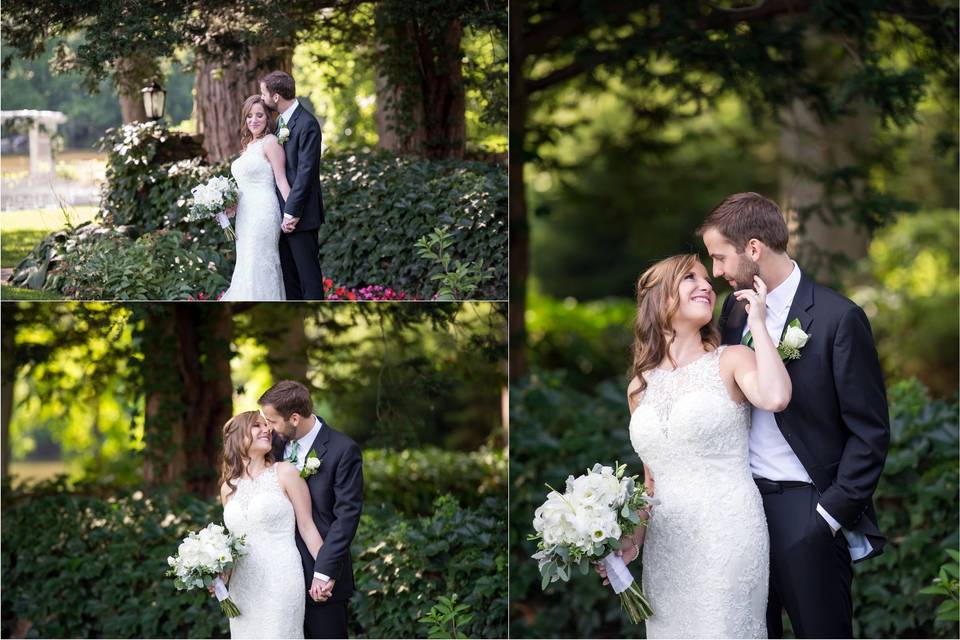 Bride and groom portrait