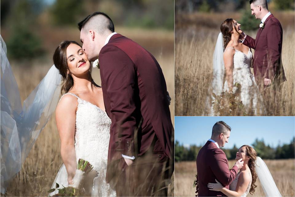 Bride and groom portrait