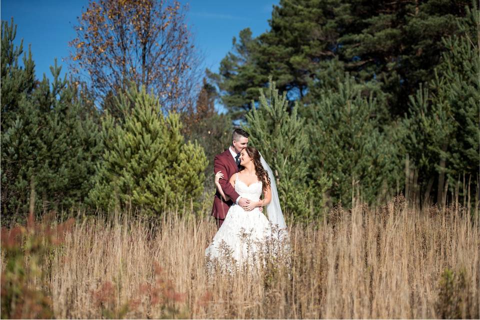 Bride and groom portrait