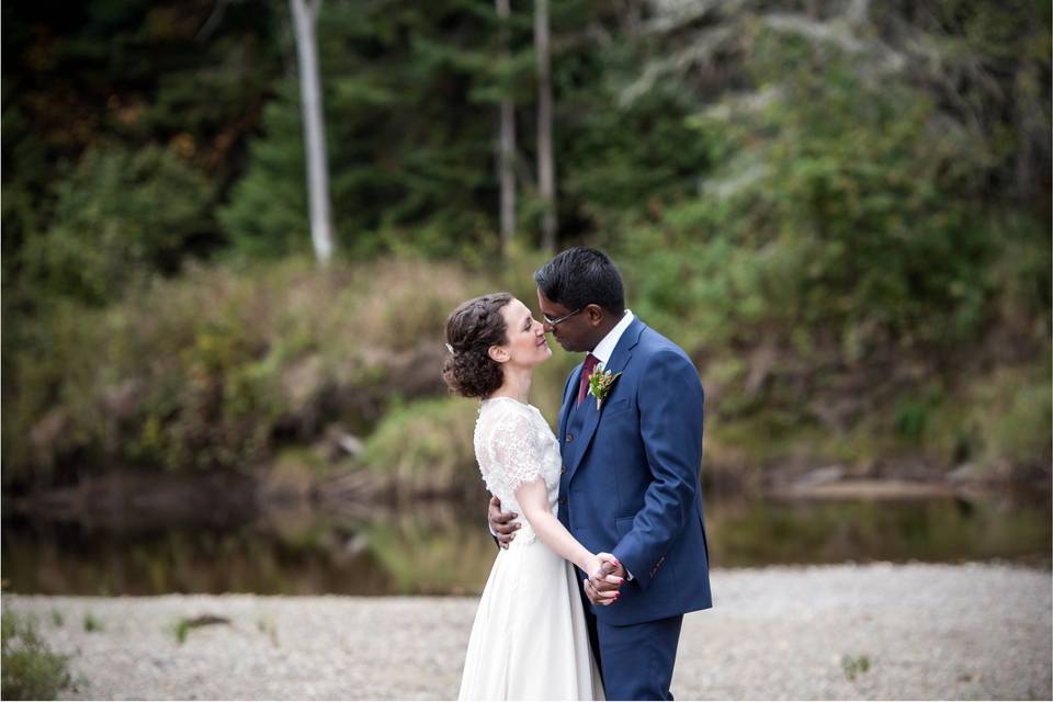 Bride and groom portrait