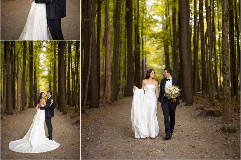 Bride and groom portrait