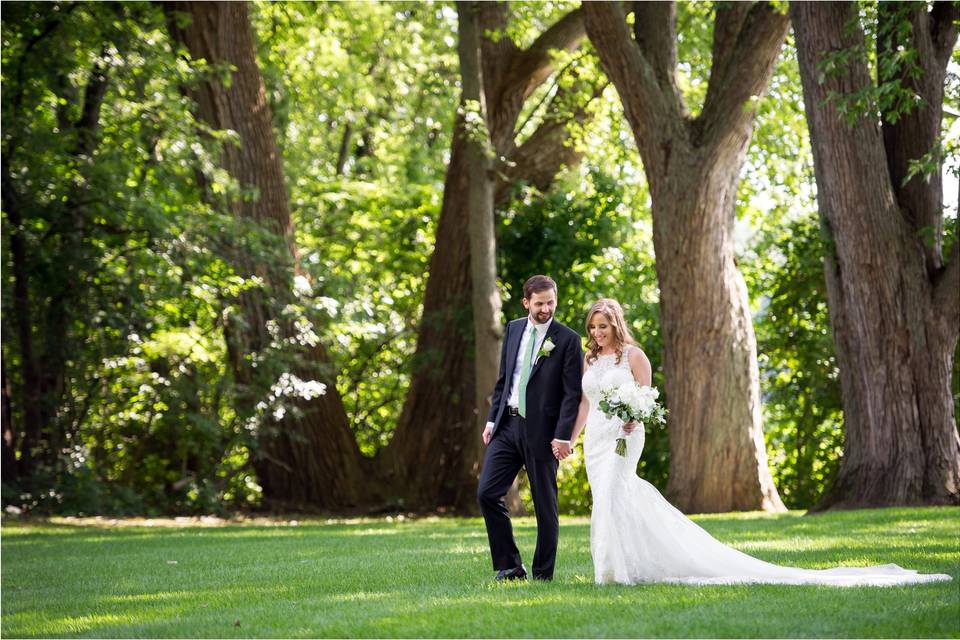 Bride and groom portrait