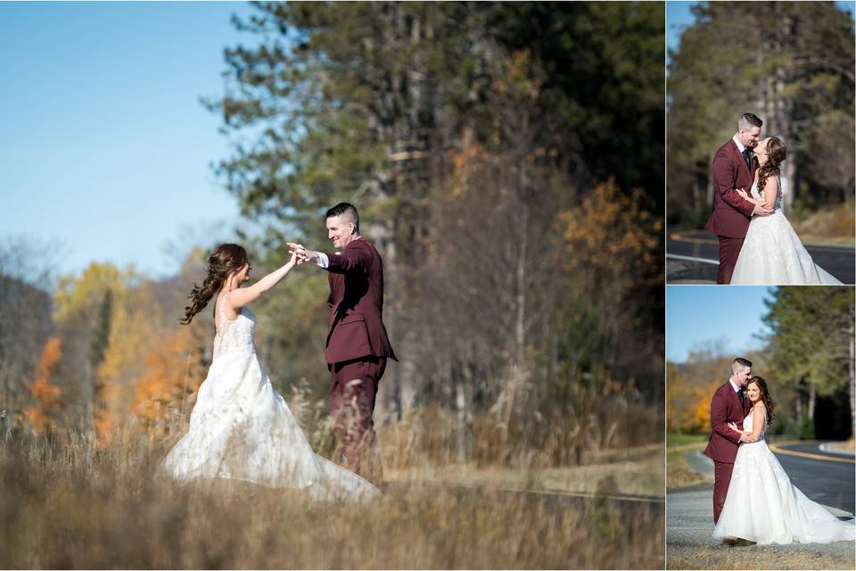 Bride and groom portrait