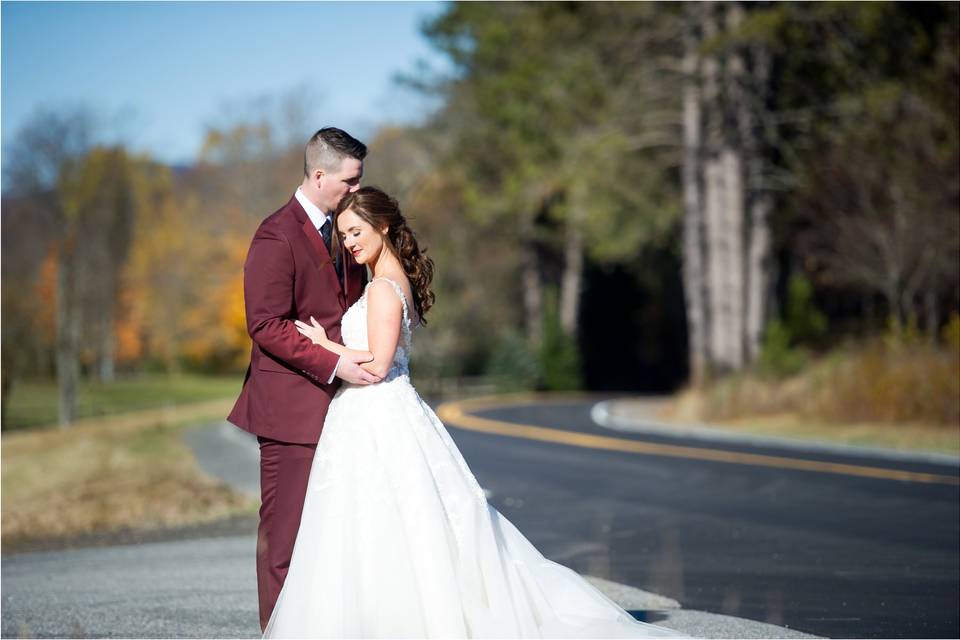 Bride and groom portrait