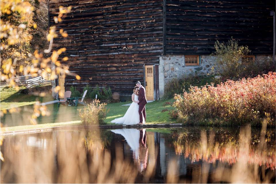 Bride and groom portrait