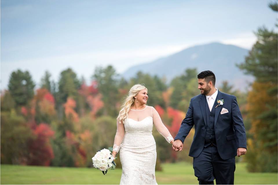 Bride and groom portrait