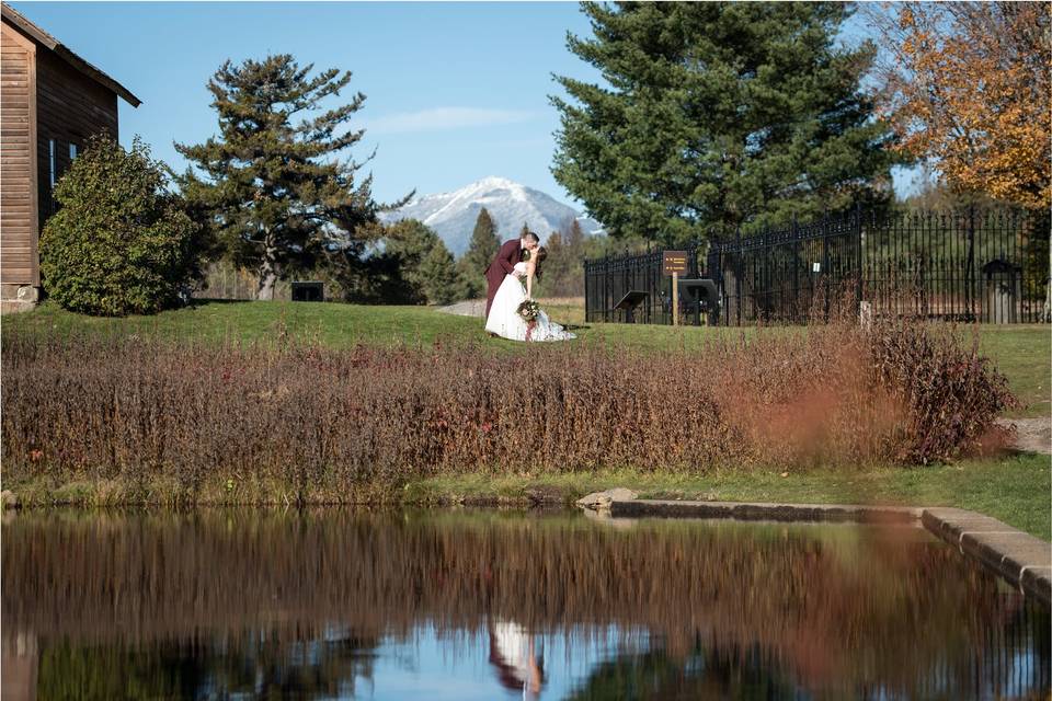 Bride and groom portrait