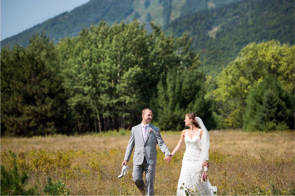 Bride and groom portrait