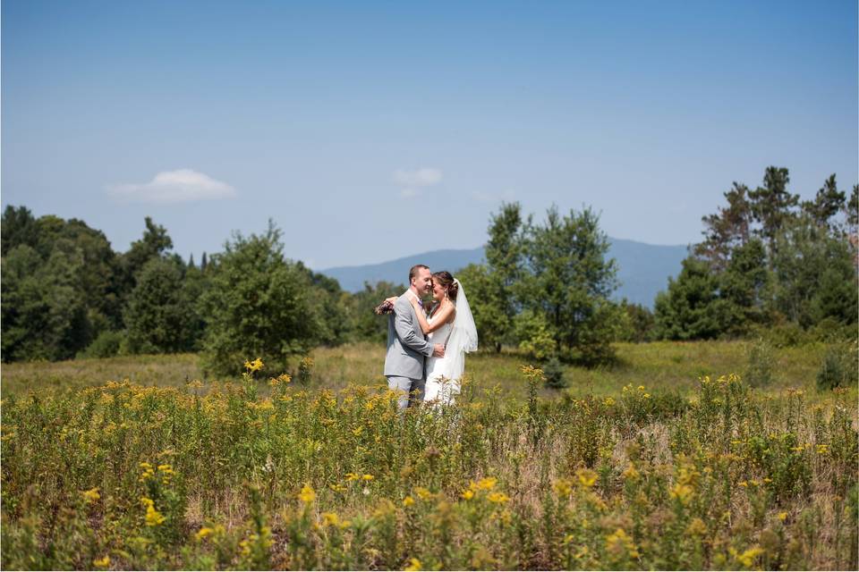 Bride and groom portrait