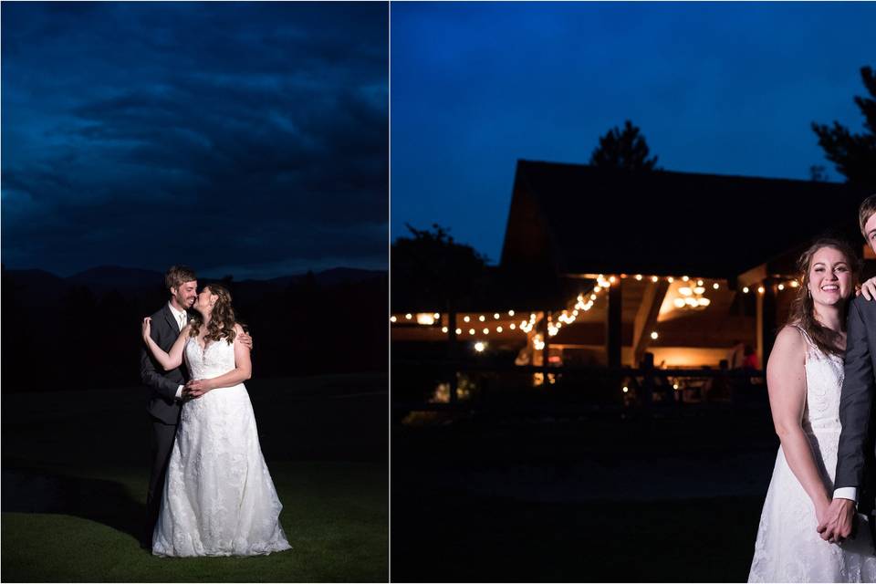 Bride and groom portrait