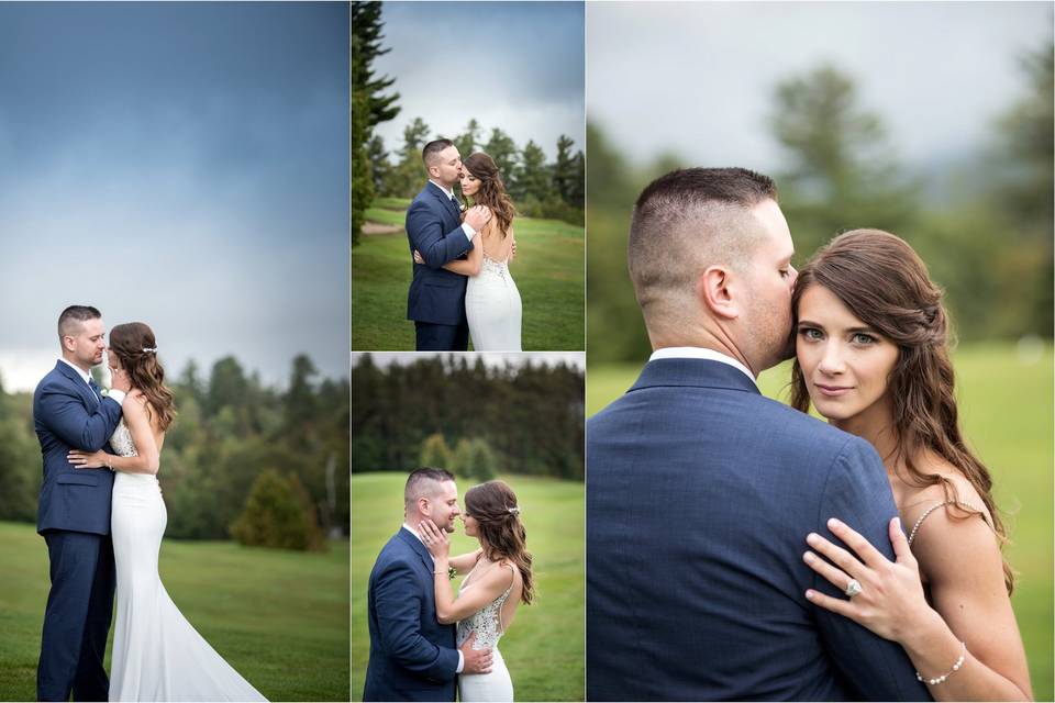 Bride and groom portrait