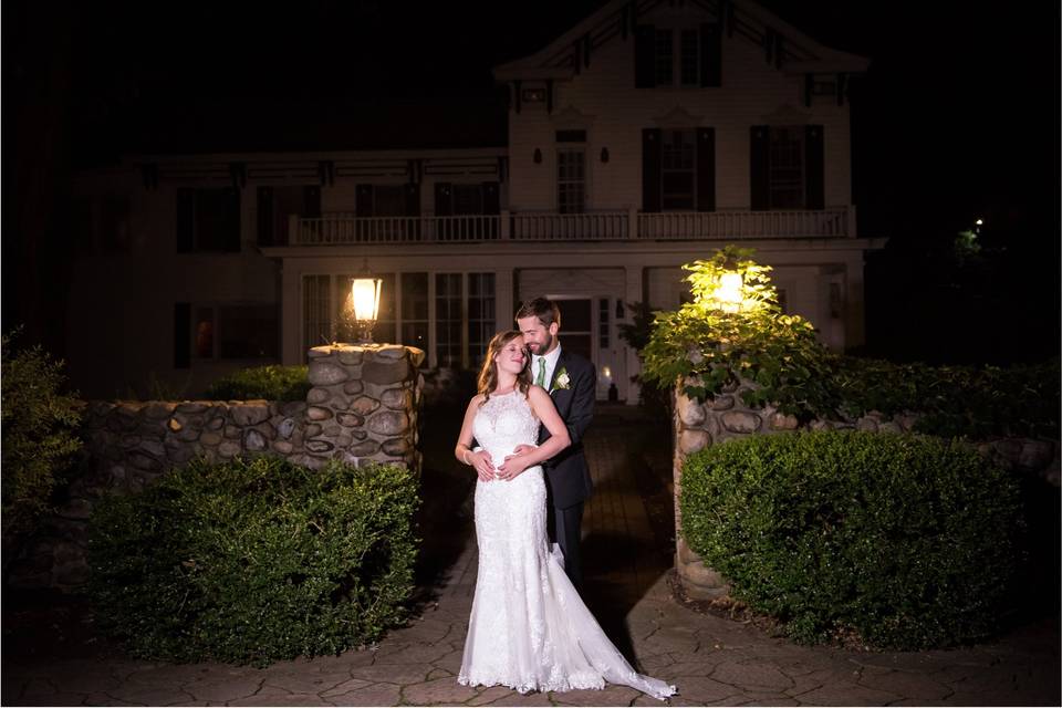 Bride and groom portrait