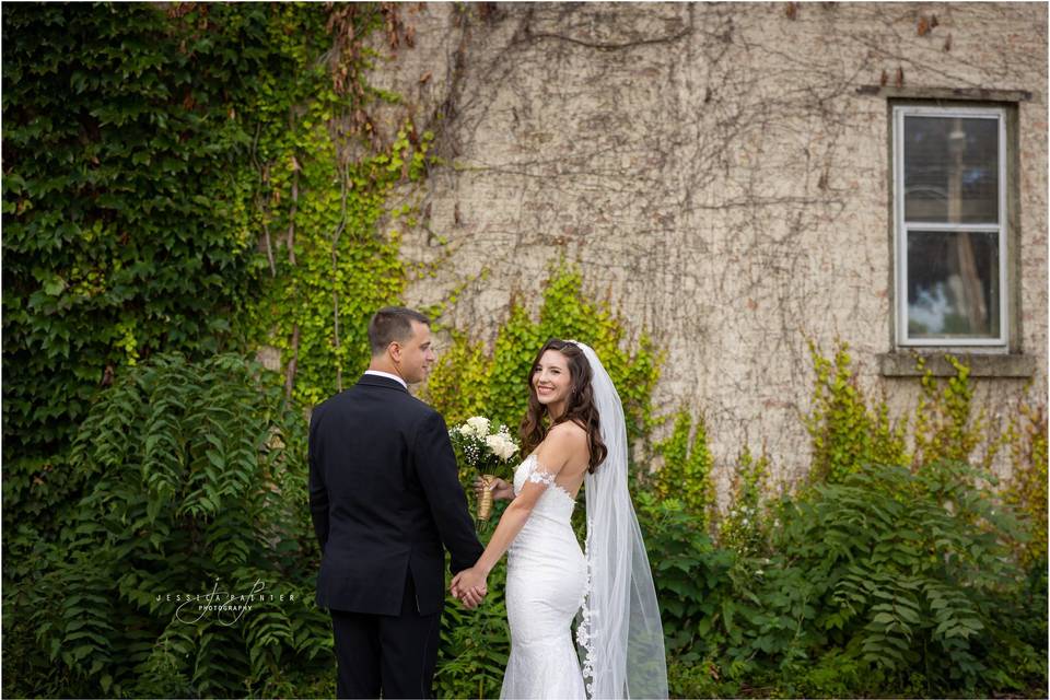 Bride and groom portrait