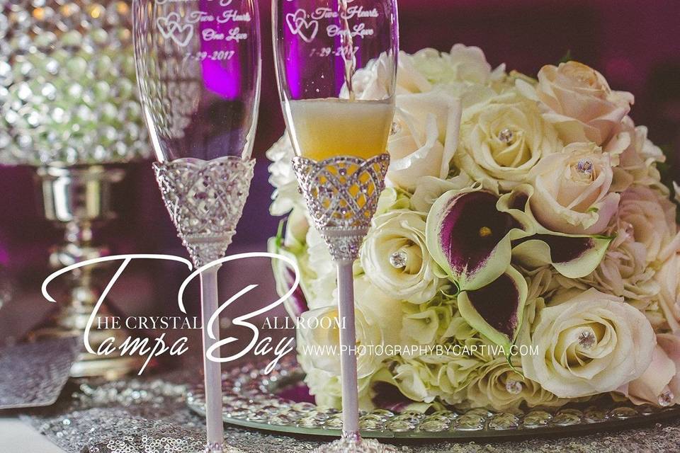 Wine and bouquet