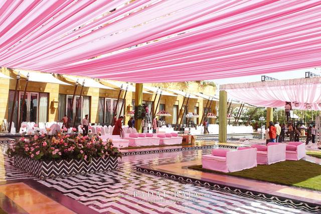 Pink drapes extravaganza