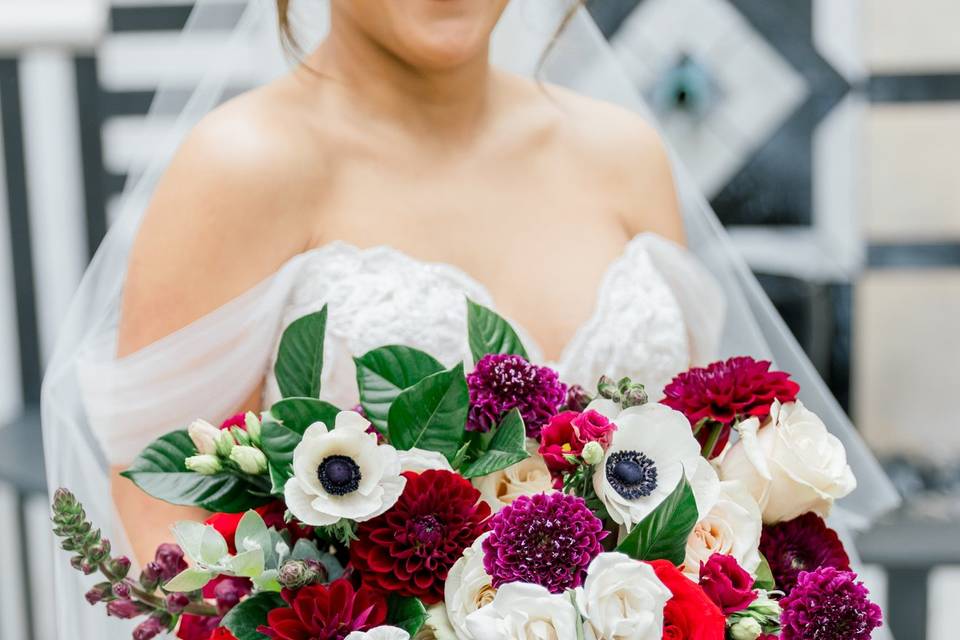 Spring inspired bridal bouquet