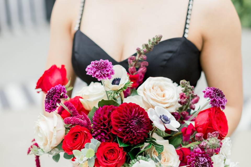 Seasonal bridesmaid bouquet