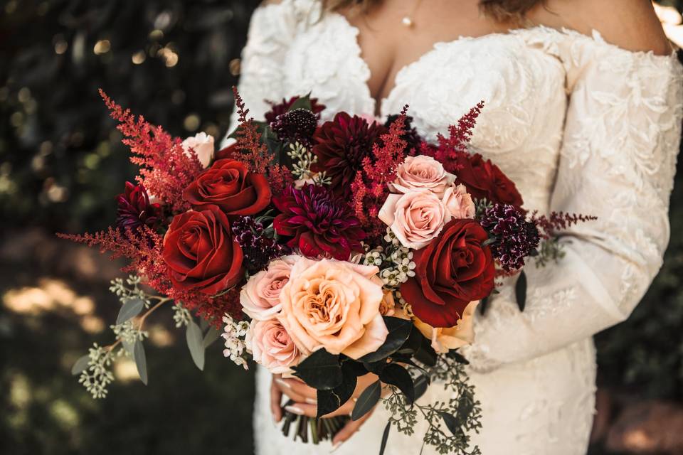 Fall inspired bridal bouquet