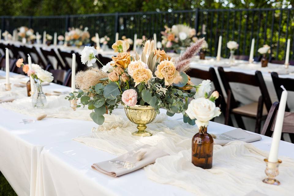 Fresh + preserved centerpiece