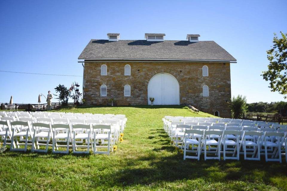 Wedding ceremony setting