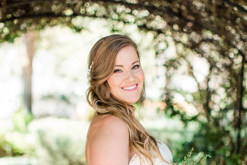 Rustic chic coral  and blush bouquet - Winter Park Fl