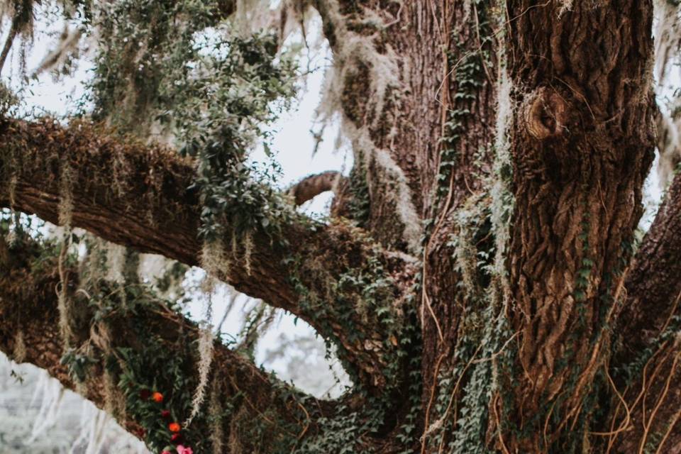 Fall greenery and floral garland