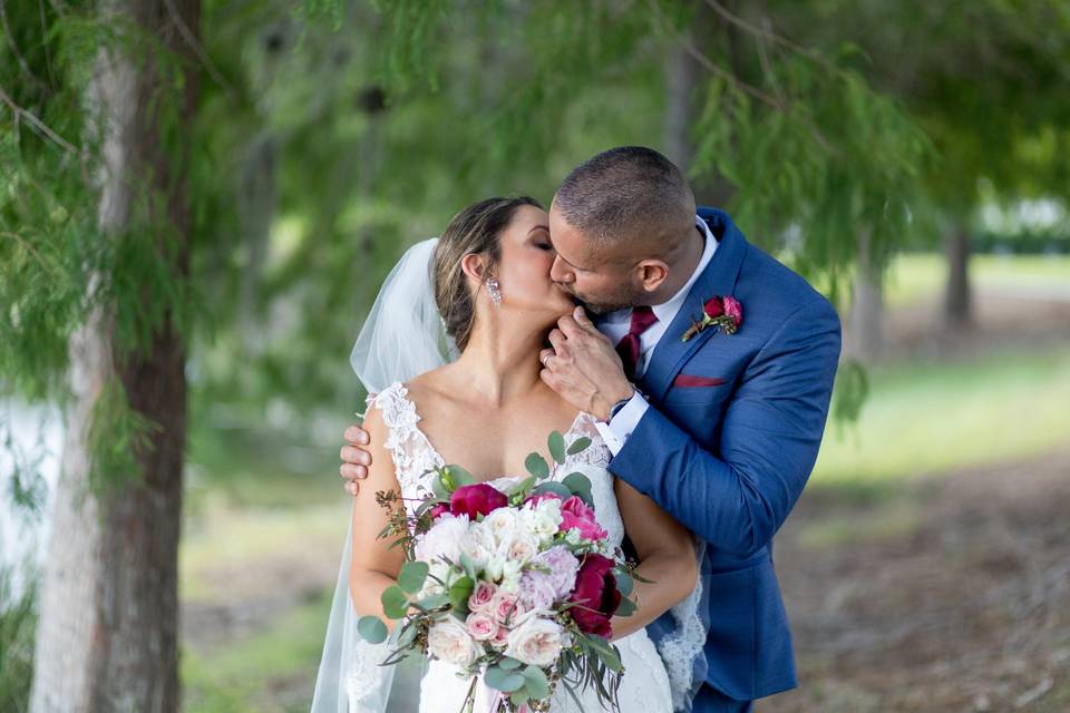 Bride blush bouquet