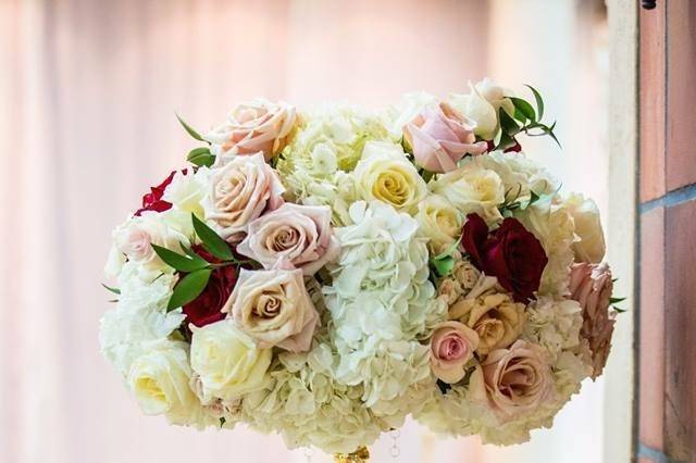 Large rose centerpiece