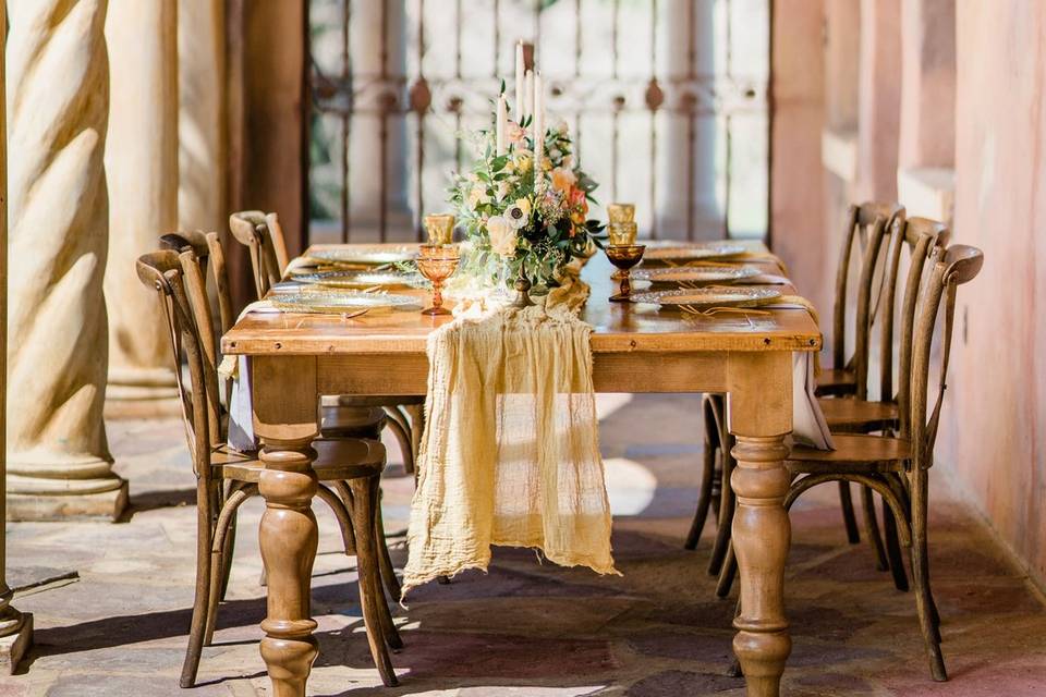 Centerpiece at Howey Mansion