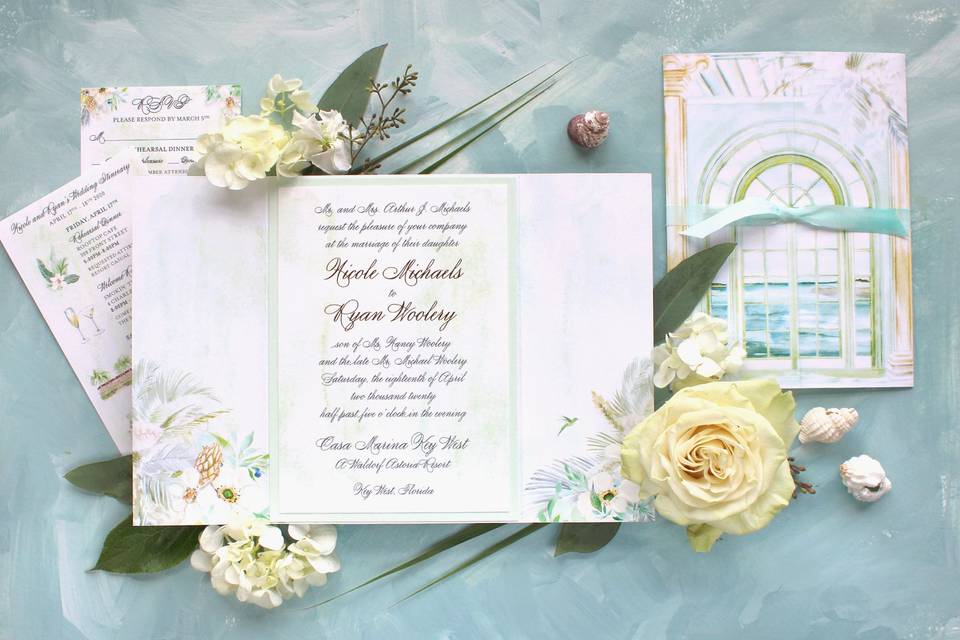 Watercolor Wedding Invite