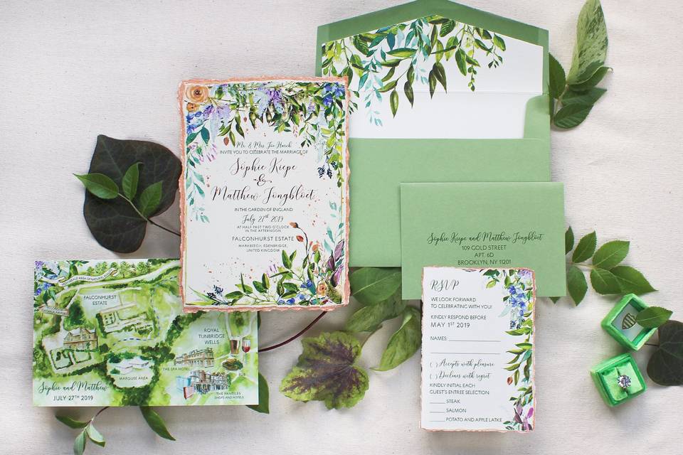 English Garden Invite