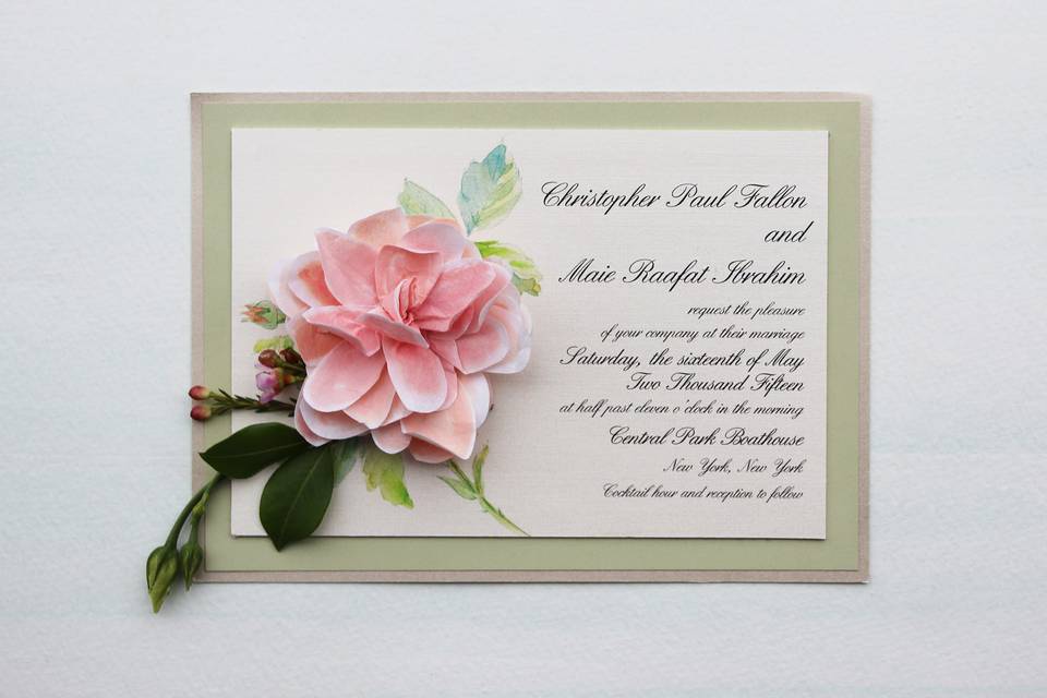 Sculpted Bloom Invite