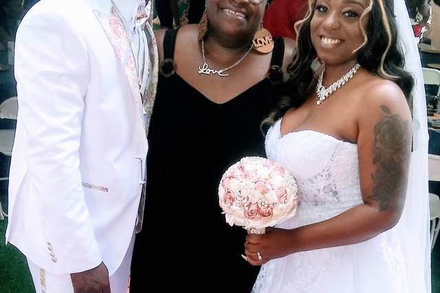 With the officiant