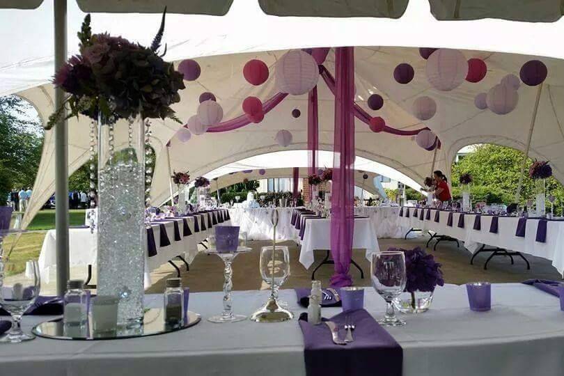 decorate up our tent or bring in your own...your 150 guests can all fit under our two tents