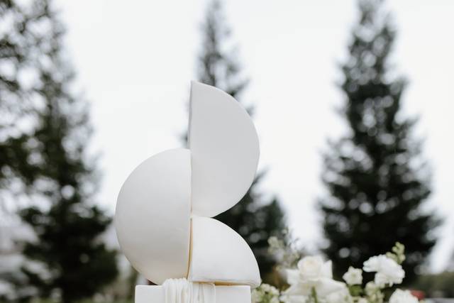 Contemporary sculpted cake