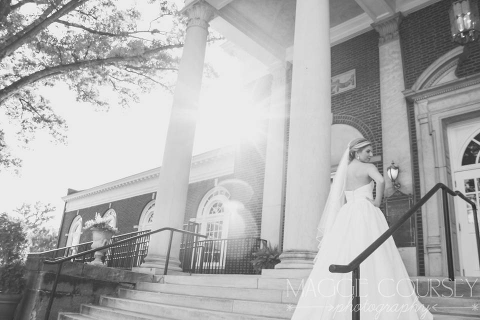 Bridal back shot