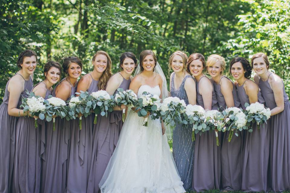 Bride & her ladies