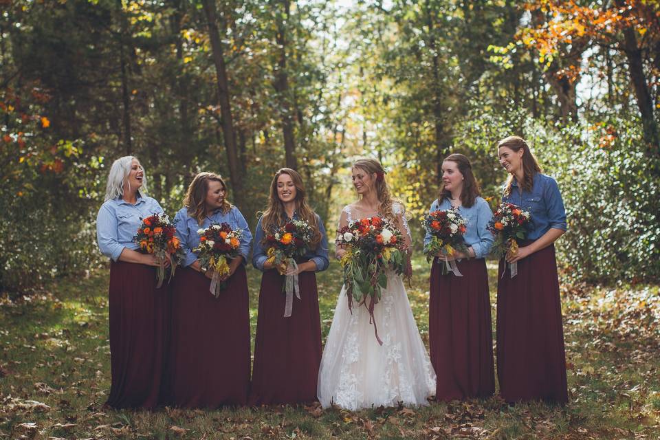 Fall Bridesmaids