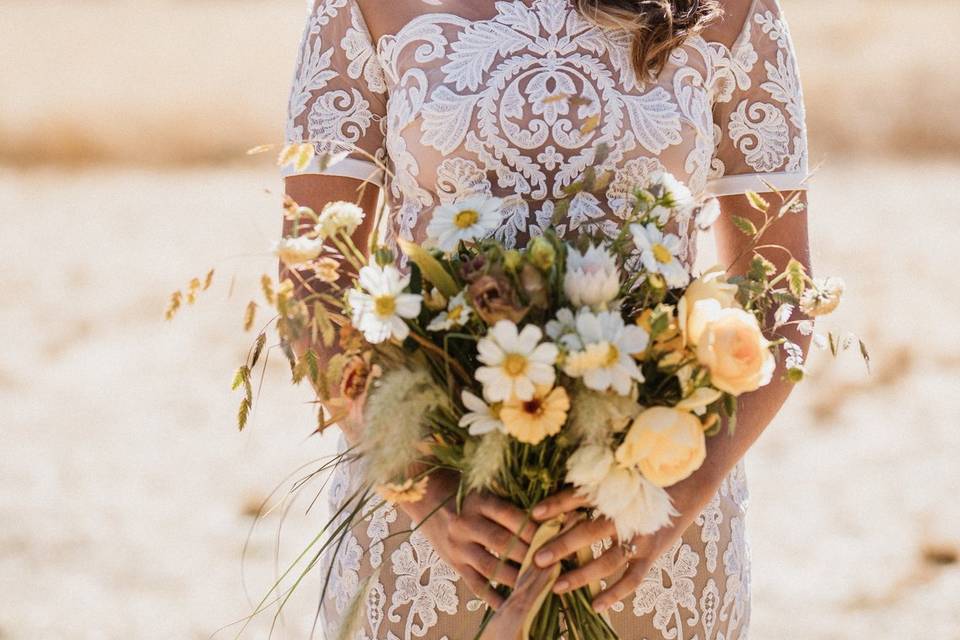 Lovely bride in lace