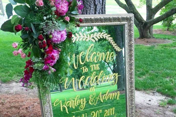 Feel free to make a custom order your all your wedding signage needs!
